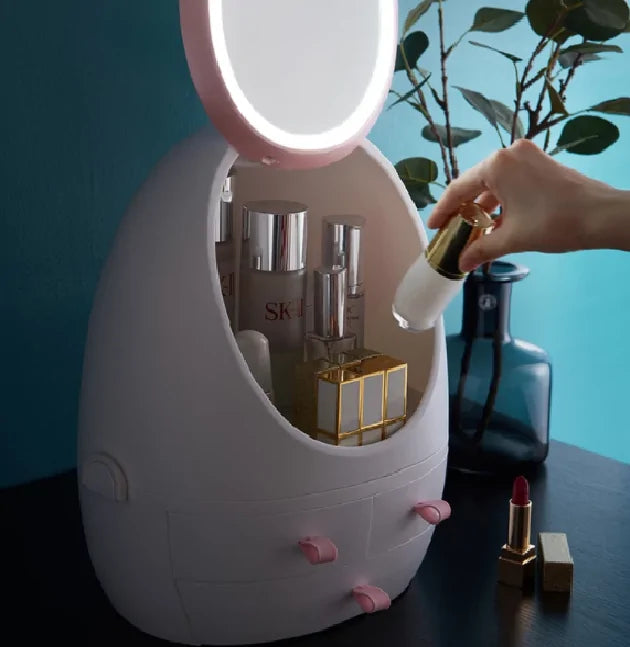 Luxe Cosmetics Storage Mirror – Your Ultimate Beauty Essential